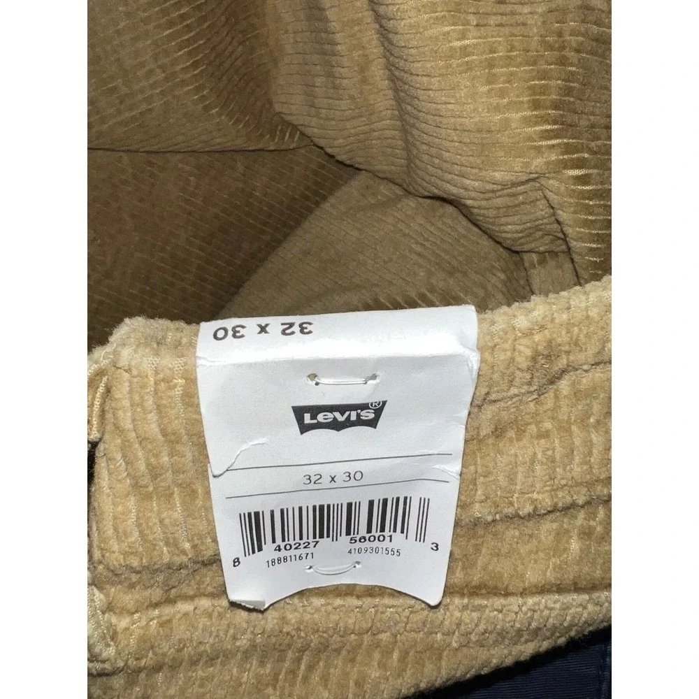 Levis 511 Slim Fit Corduroy Pants Mens 32x30 Tan Khaki Brown 188811671